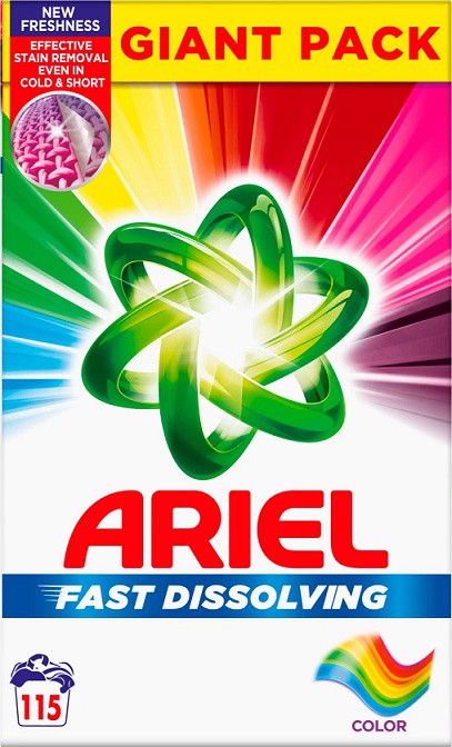 Ariel prášek 115dáv/6,32kg Color box | Prací prostředky - Prací prášky